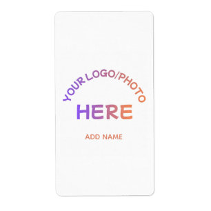 Etiqueta de envío de negocio con logotipo corporat