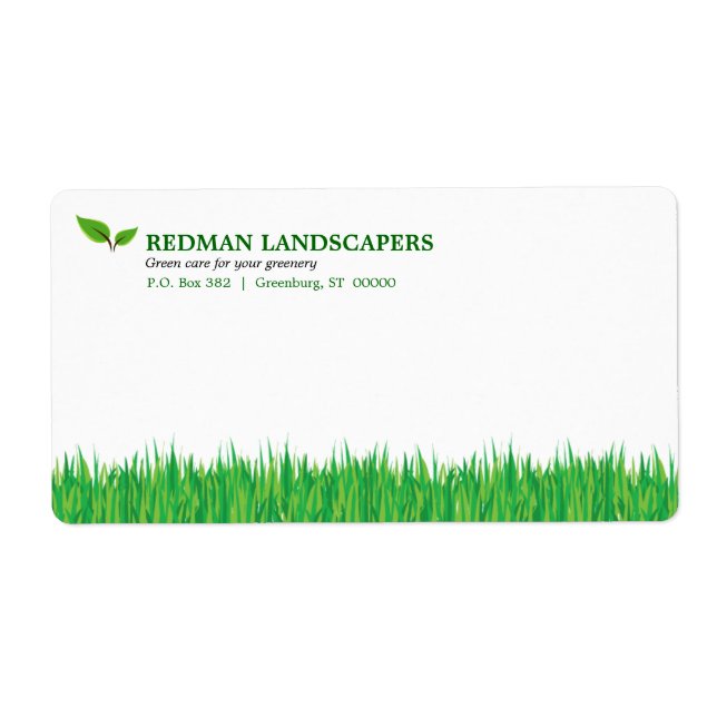 Etiqueta de envío de paisajes Gráficos (Frente)