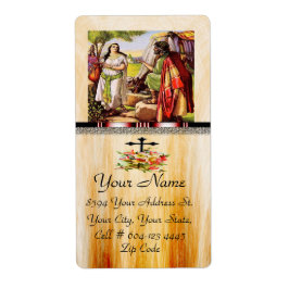 etiqueta de envío de vintage cristiano 18