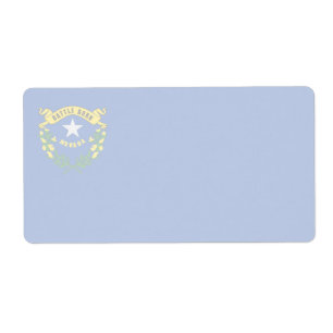 Etiqueta de envío débil de la bandera de Nevada