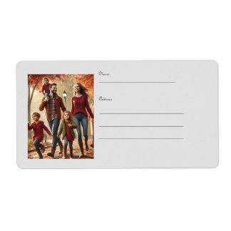 Etiqueta de envío familiar