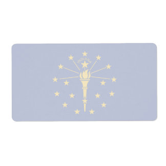 Etiqueta de envío Indiana Faint Flag