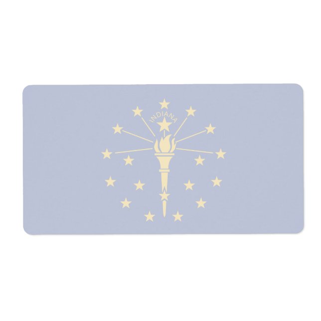 Etiqueta de envío Indiana Faint Flag (Frente)