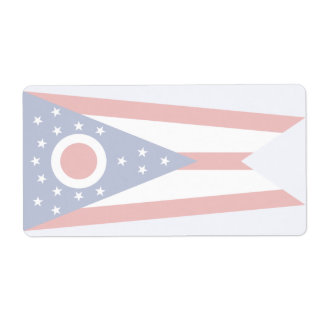 Etiqueta de envío Ohio Faint Flag