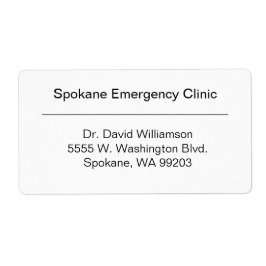 Etiqueta de envío para grandes empresas