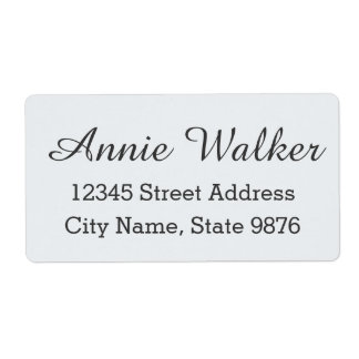 Etiqueta de envío Personalizado moderna - Blanco d