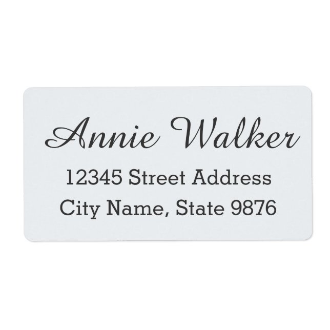 Etiqueta de envío Personalizado moderna - Blanco d (Frente)