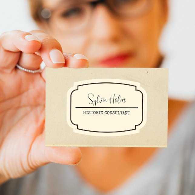 Etiqueta de época Textura de papel antiguo persona (Subido por el creador)