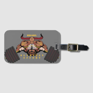 Etiqueta de equipaje/bolsa de "esfuerzo olímpico"