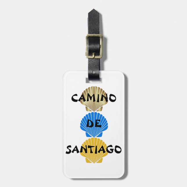 Etiqueta de equipaje Camino de Santiago (Frente Vertical)
