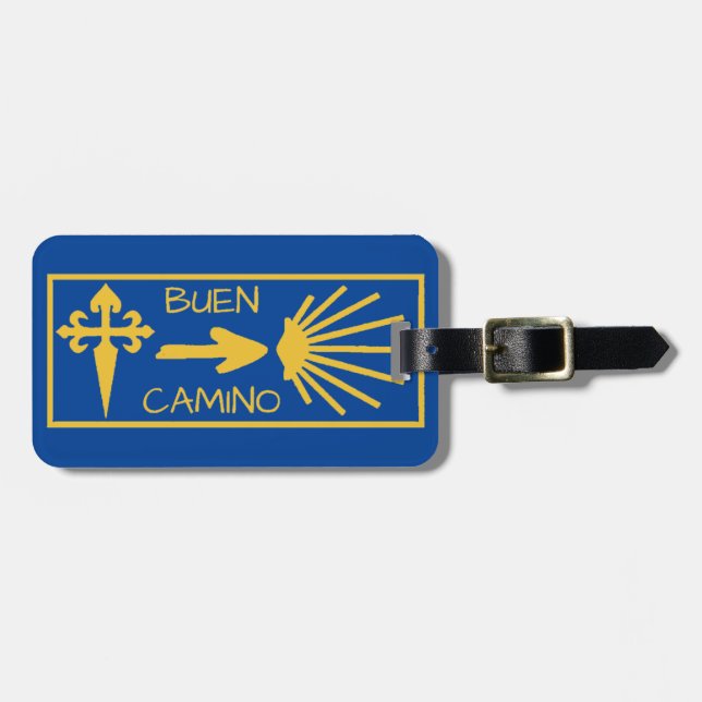 Etiqueta de equipaje Camino de Santiago (Frente Horizontal)