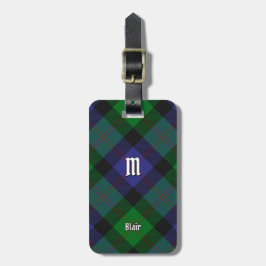 Etiqueta de equipaje Clan Blair Tartan