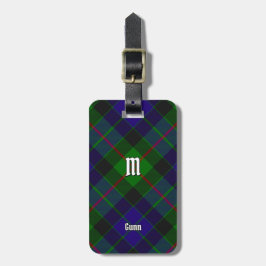 Etiqueta de equipaje Clan Gunn Tartan