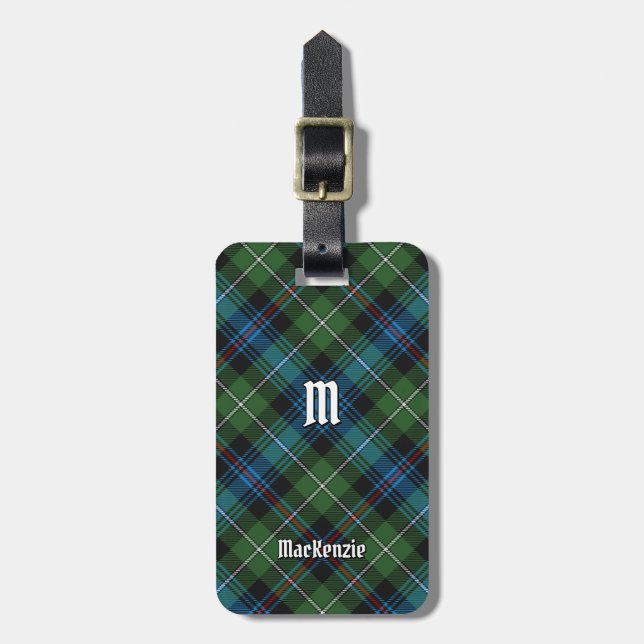 Etiqueta de equipaje Clan MacKenzie Tartan (Frente Vertical)