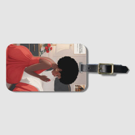 Etiqueta de equipaje de acrílico de la madre rezan