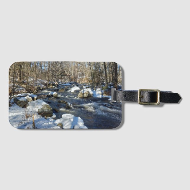 Etiqueta de equipaje de agua de invierno (Anverso horizontal)