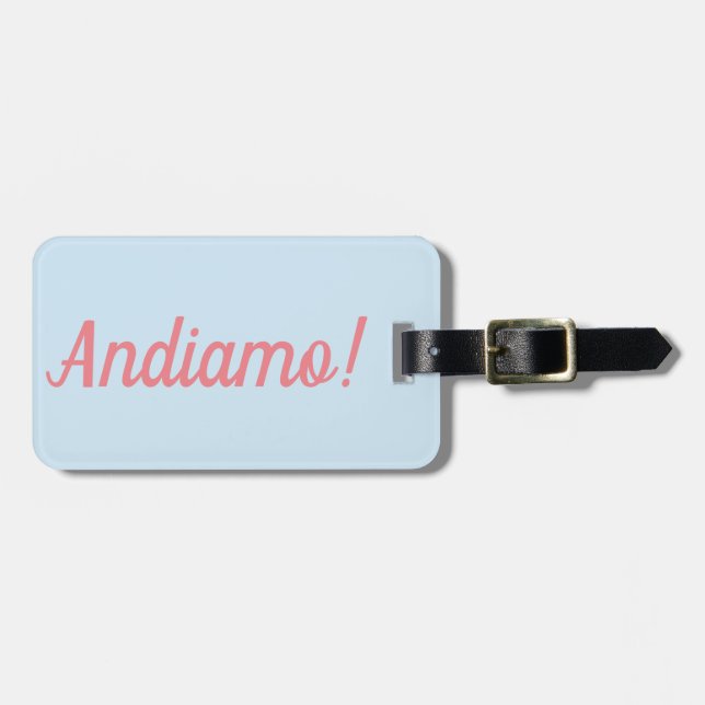 Etiqueta de equipaje de Andiamo (Frente Horizontal)