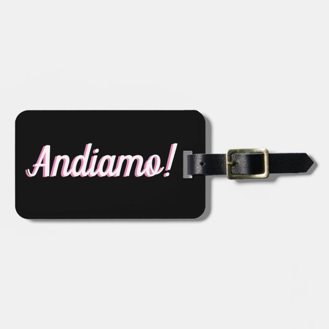 Etiqueta de equipaje de Andiamo (Frente Horizontal)