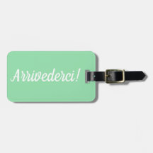 Etiqueta de equipaje de Arrivederci