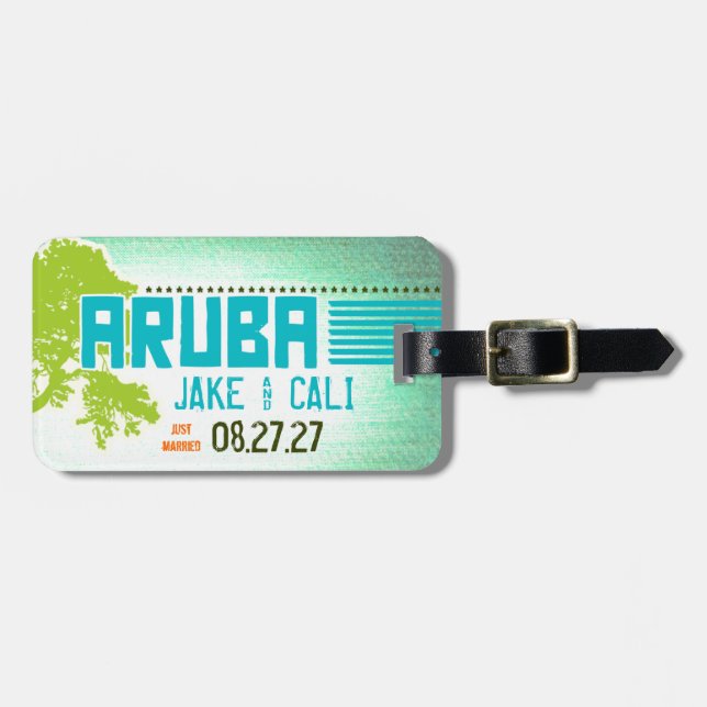 Etiqueta de equipaje de ARUBA (Frente Horizontal)
