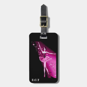 Etiqueta de equipaje de Ballerina y Rosas