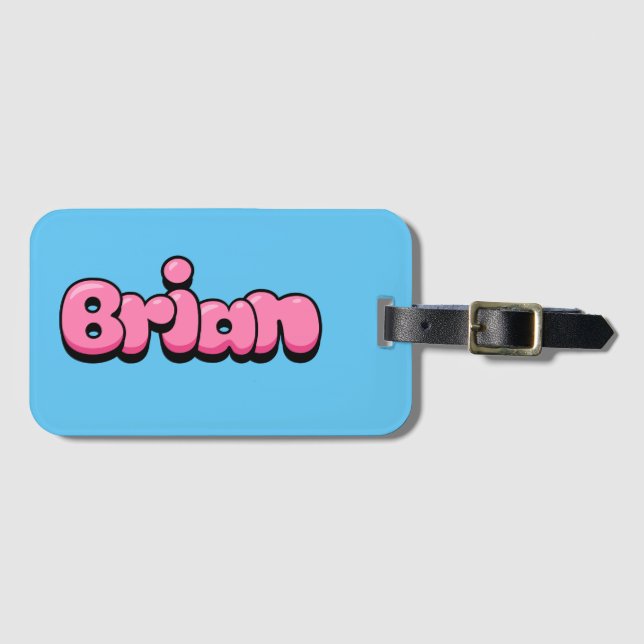 Etiqueta de equipaje de Brian (Anverso horizontal)