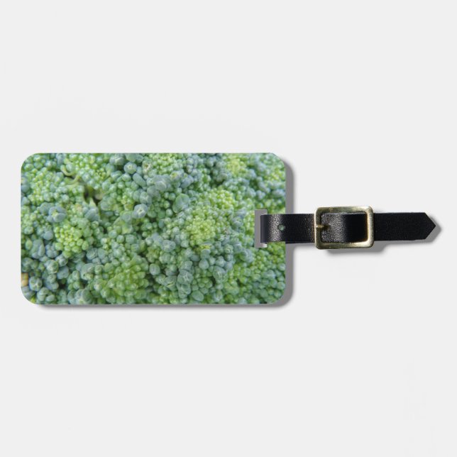 Etiqueta de equipaje de Broccoli Macro Personaliza (Frente Horizontal)