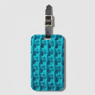 Etiqueta de equipaje de cadena de crochet tunecina