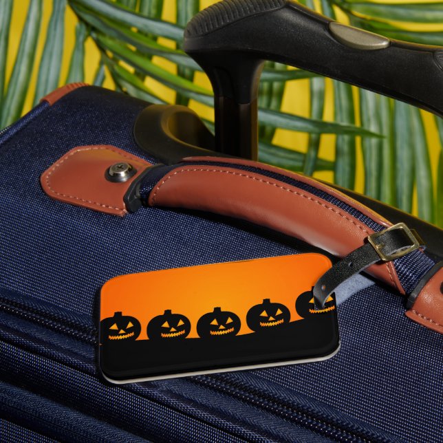 Etiqueta de equipaje de calabaza (Anverso In situ 3)