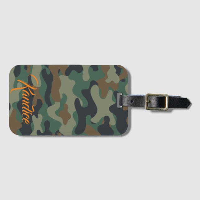 Etiqueta de equipaje de Camo (Anverso horizontal)