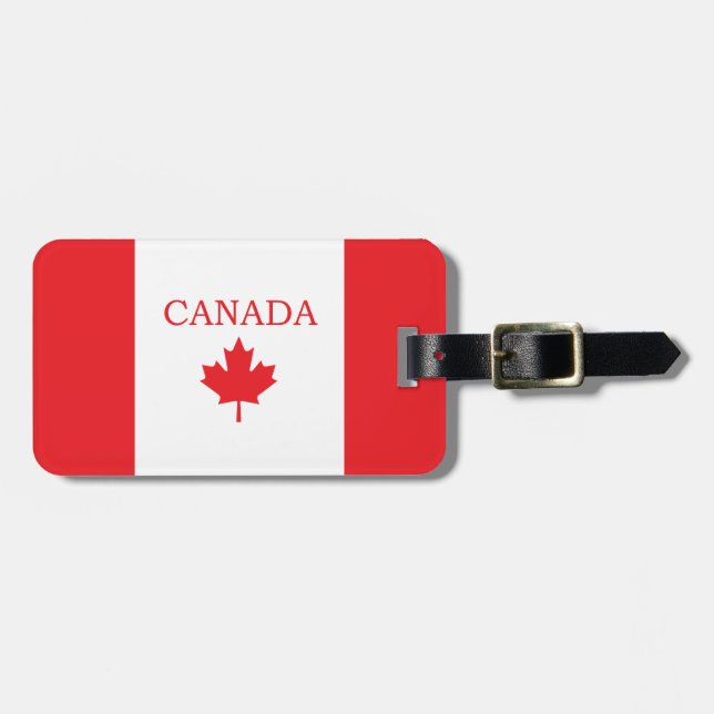 Etiqueta de equipaje de Canadá (Frente Horizontal)
