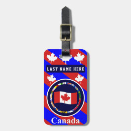 Etiqueta de equipaje de Canadá 1 (añada tu direcci