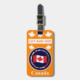 Etiqueta de equipaje de Canadá 5 (añada tu direcci