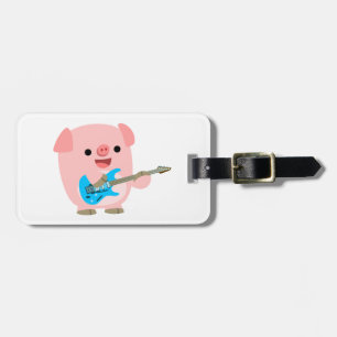 Etiqueta de equipaje de cerdo Personalizado Cute R