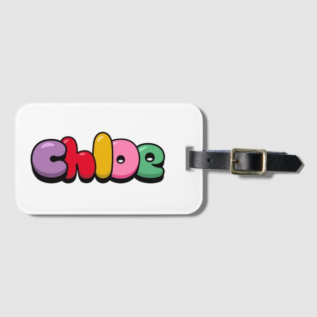 Etiqueta de equipaje de Chloe (Anverso horizontal)