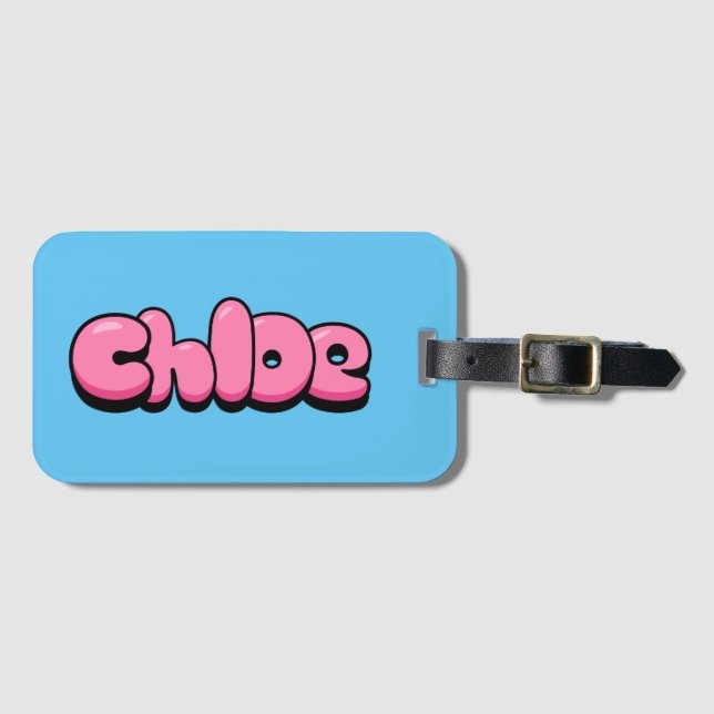 Etiqueta de equipaje de Chloe (Anverso horizontal)