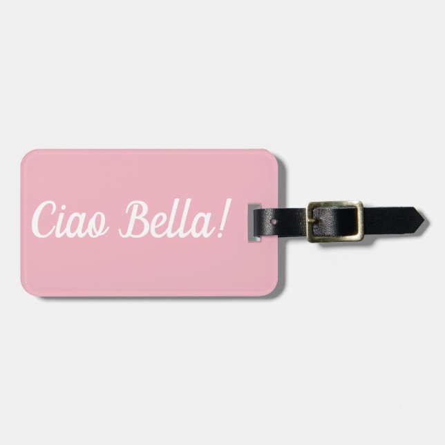 Etiqueta de equipaje de Ciao Bella (Frente Horizontal)