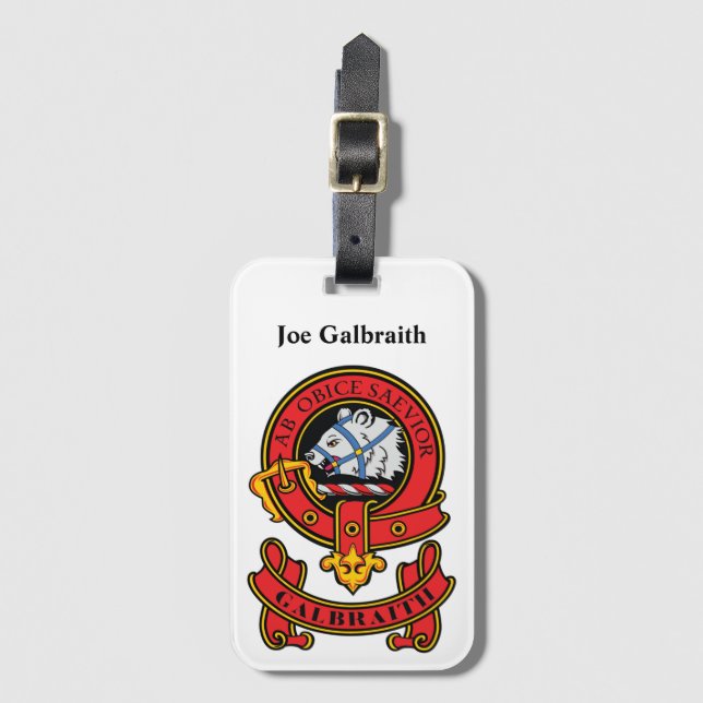 Etiqueta de equipaje de Clan Galbraith (Anverso vertical)