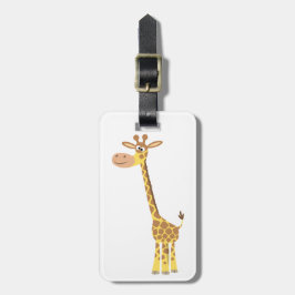 Etiqueta de equipaje de Cute Personalizado Giraffe