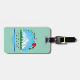 Etiqueta de equipaje de espera de aventuras