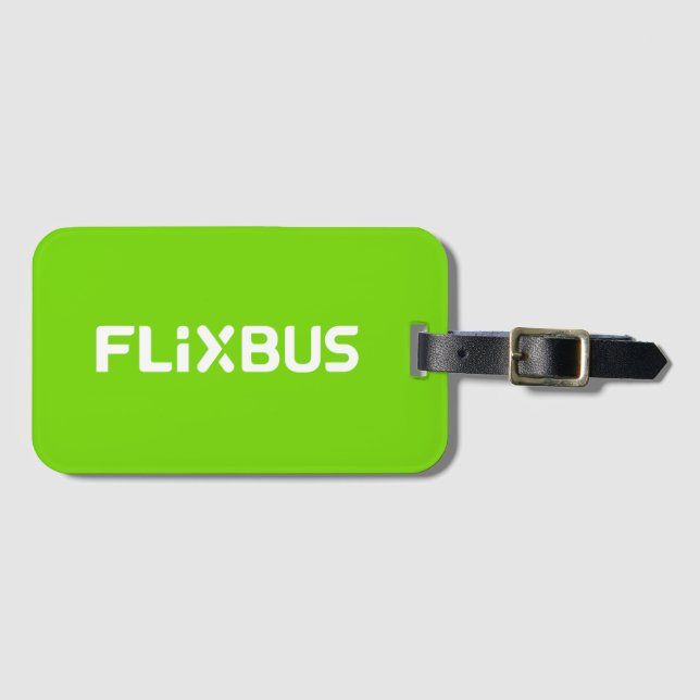 Etiqueta de equipaje de Flixbus (Anverso horizontal)