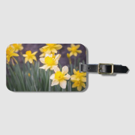 Etiqueta de equipaje de flores increíbles