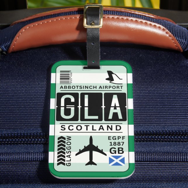 Etiqueta de equipaje de Glasgow (Anverso In situ 2)