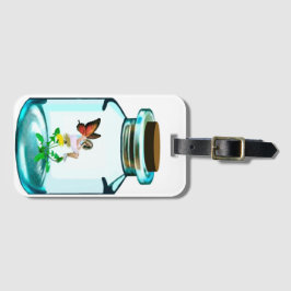 Etiqueta de equipaje de hadas capturada