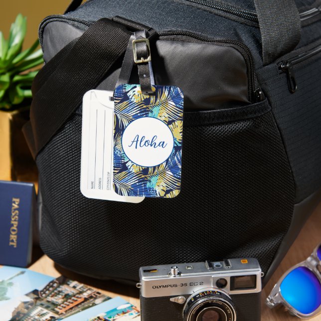 Etiqueta de equipaje de Hawái (Anverso & Reverso)