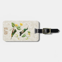 Etiqueta de equipaje de Hummingbird Throat Mountai