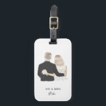 Etiqueta de equipaje de Ilustracion de novia y de<br><div class="desc">Este equipaje cuenta con un lindo ilustracion de novia y novio. Para una personalización más avanzada de este diseño,  por ejemplo,  cambiar el diseño,  el tamaño de letra o el tamaño del texto,  haga clic en el botón "PERSONALIZAR" de arriba. Por favor,  contáctame para cualquier pregunta.</div>