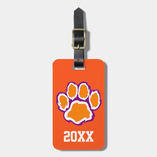 Etiqueta de equipaje de impresión de la hoja de ti (Frente Vertical)