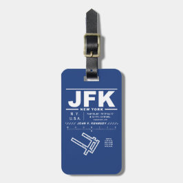 Etiqueta de equipaje de John F Kennedy Int'l Airpo