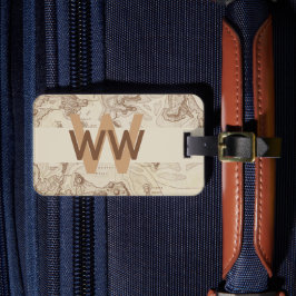 Etiqueta de equipaje de la hoja de ruta de la caba